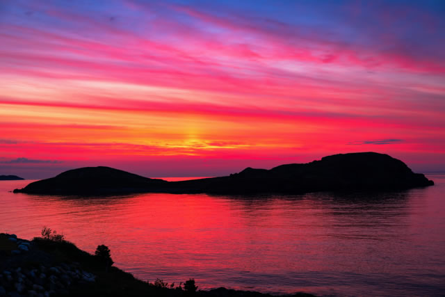 Sunrise over the Witless Bay Ecological Reserve